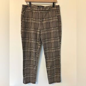 Liverpool Women's Brown Plaid Dress Pants
